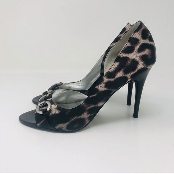 Carlos Santana Shoes - Carlos Santana Heels Leopard Print Satin Miracle